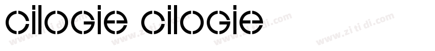 cilogie cilogie字体转换